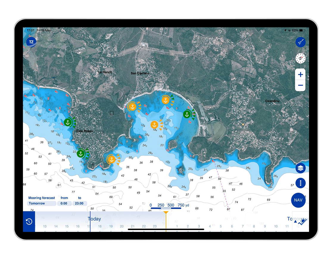TZ MAPS - Dynamics mooring